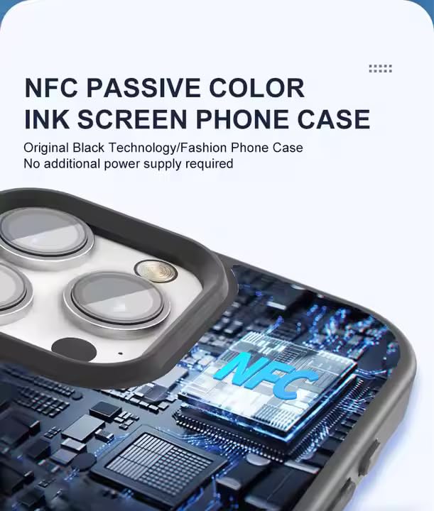 NFC Enabled - Smart DIY Magic iPhone Cover E Ink Technology