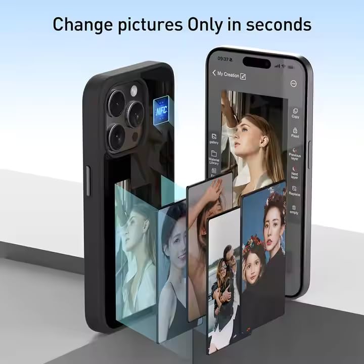 NFC Enabled - Smart DIY Magic iPhone Cover E Ink Technology