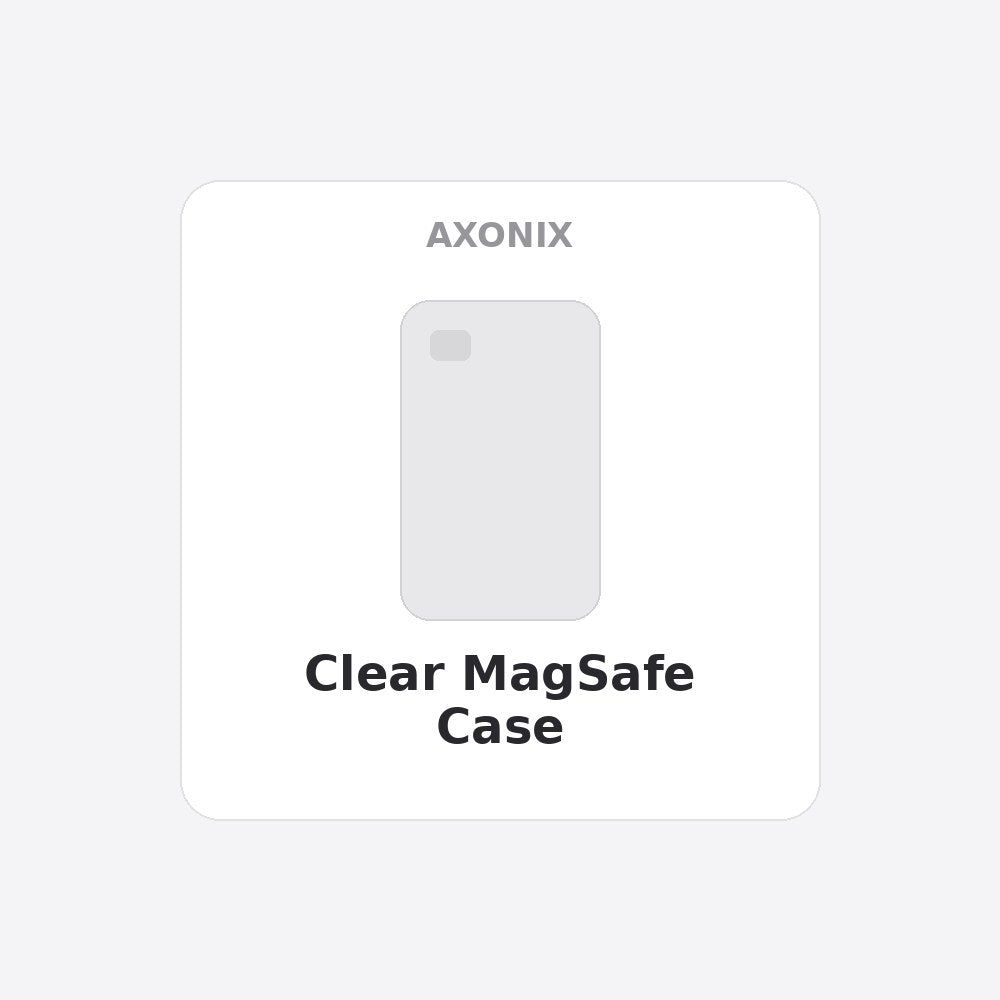 Anti-Yellow Clear MagSafe Case